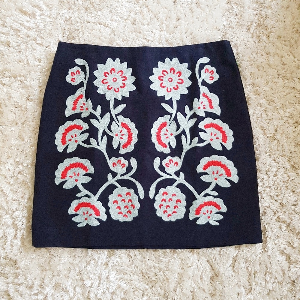 Boden Fenella Embroidered Skirt